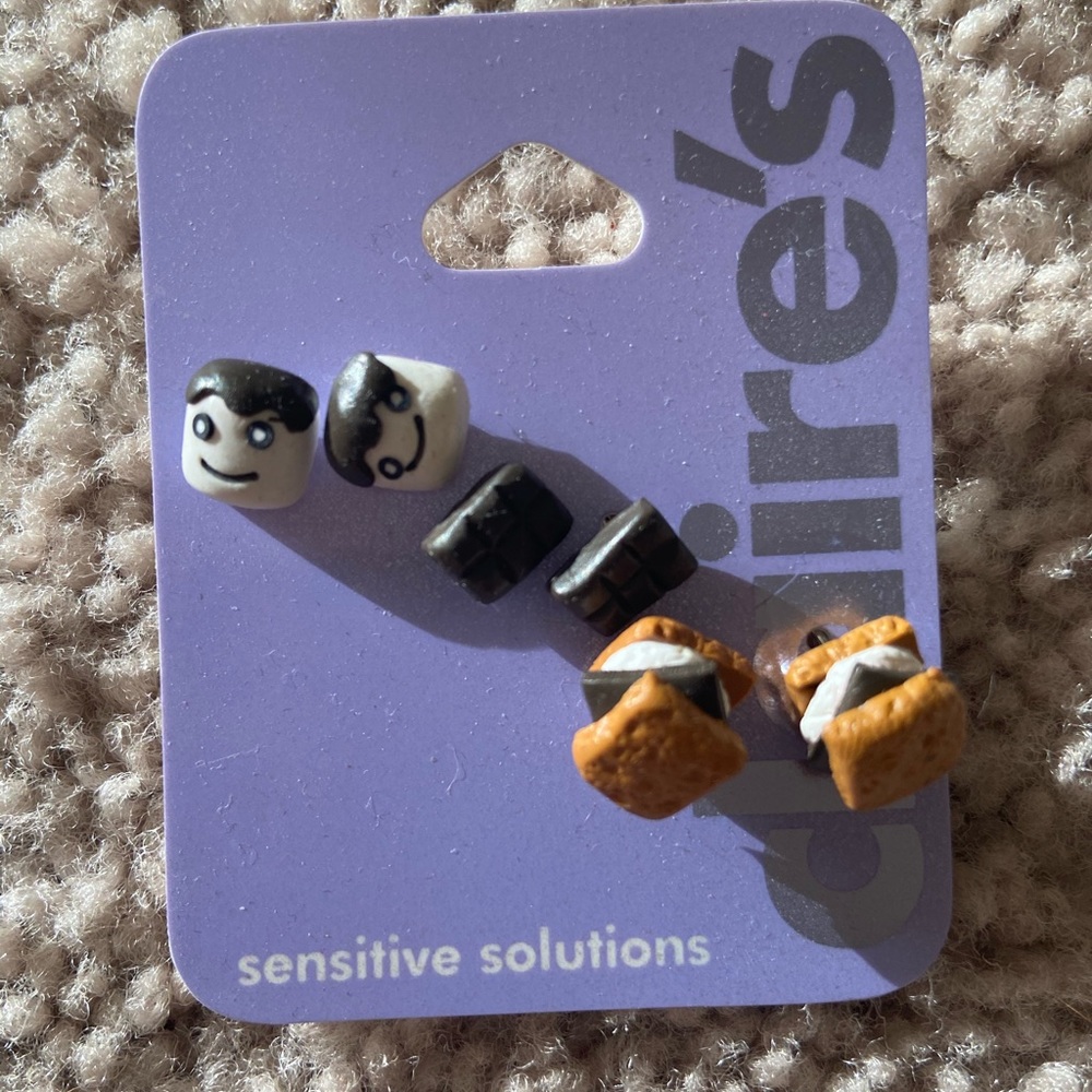 S’mores Stud Earrings
